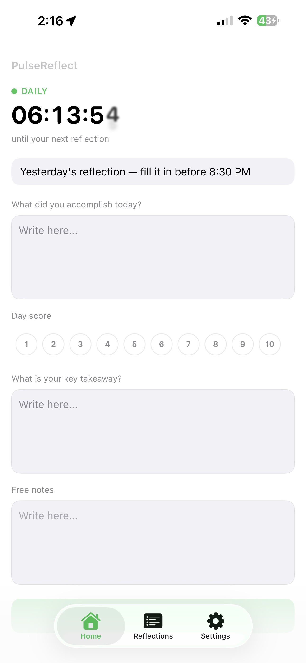 PulseReflect screenshot